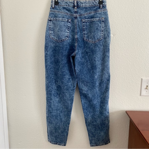 Garage Denim High Rise Pleated Acid Wash 80’s Mom Jeans Size 03|26 - Picture 5 of 8